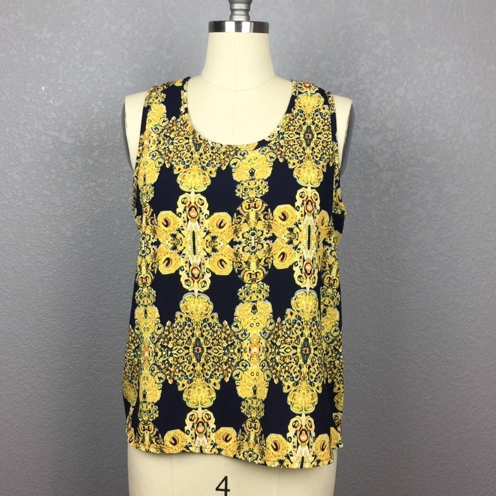 •Blue Rain• Patterned Top